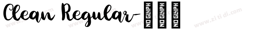 Clean Regular字体转换 Clean Regular字体转换